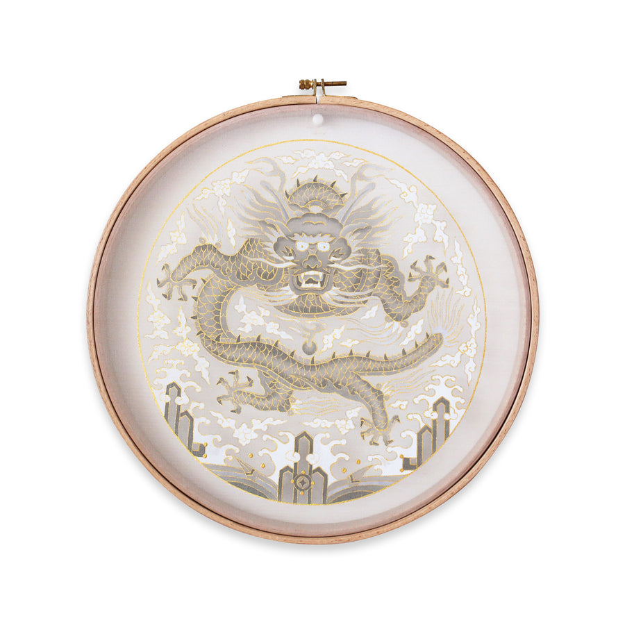 Korean Dragon Original Painting, Korean Traditional Painting(11-inches)