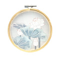 Lotus Bloom – Korean Hand Painted Embroidery Hoop Art(5-inches)