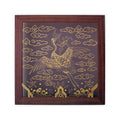 Korean Traditional Crane Painting | Silk Handcrafted Minhwa Wall Art | Natural Pigment Artwork
