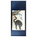 A Roaring Touch of Korean traditional silk scroll(Tiger)